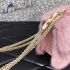 Valentino Rockstud Fur Bag 21cm pink